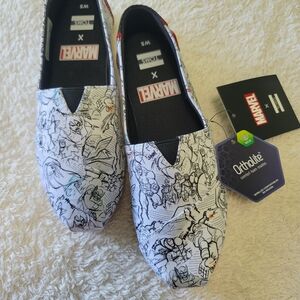 Marvel X  Espadrilles with Artistic Design By TOM'S